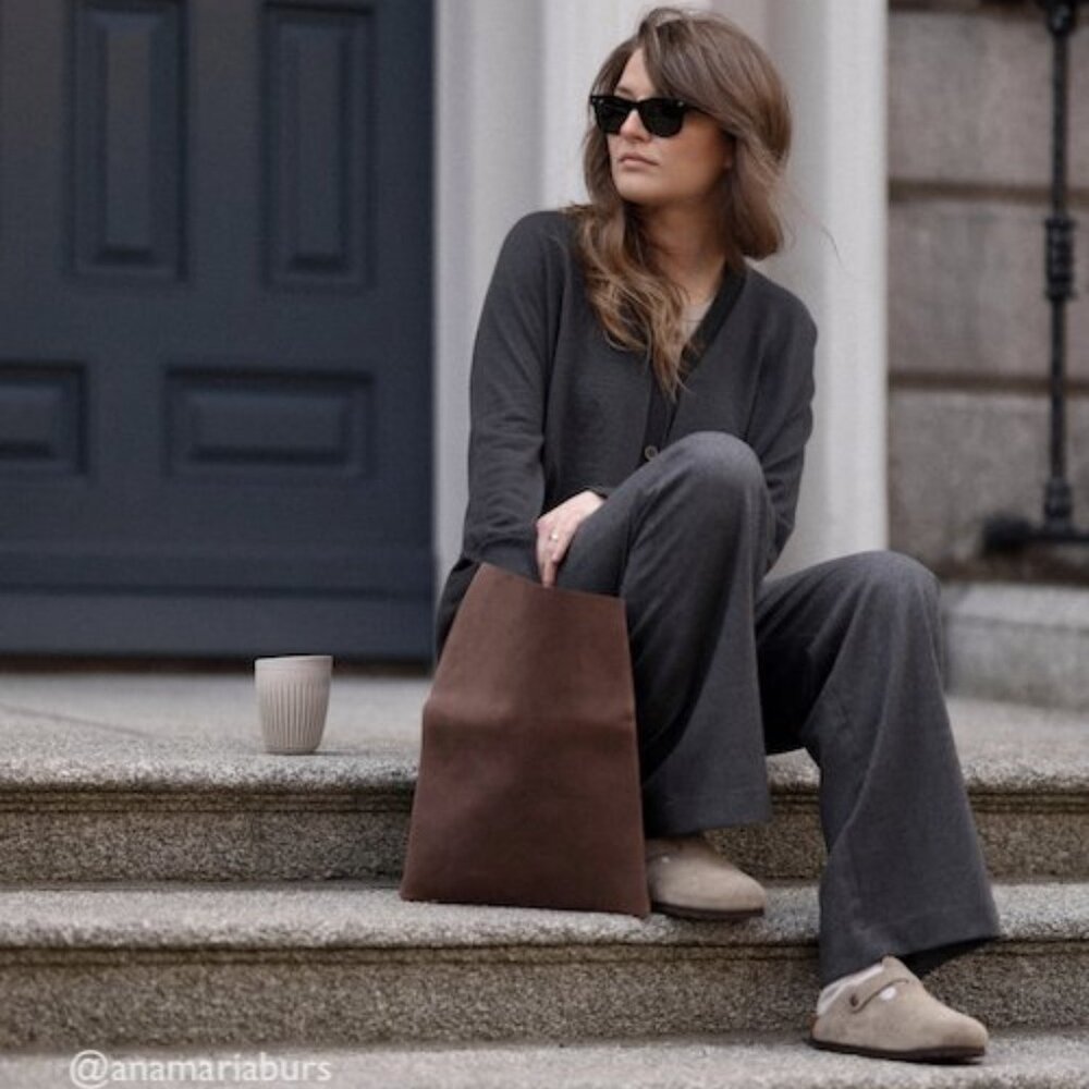 NWOT Banana Republic Y2K Harrison High Rise Wool Blend Wide Leg Grey Trousers 12